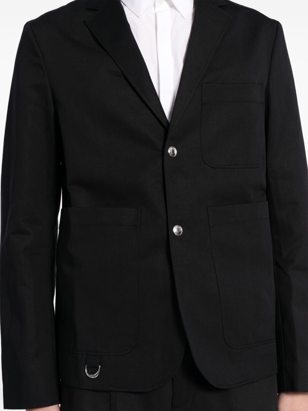Jean single-breasted blazer - 5