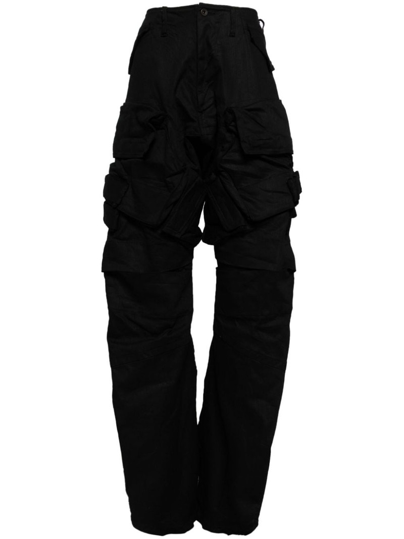 cargo cotton blend trousers 1