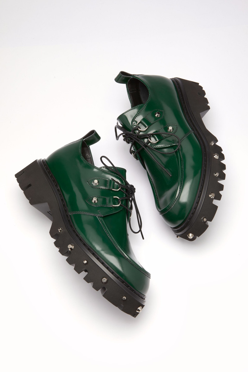 STUDDED DERBY SHOES 4