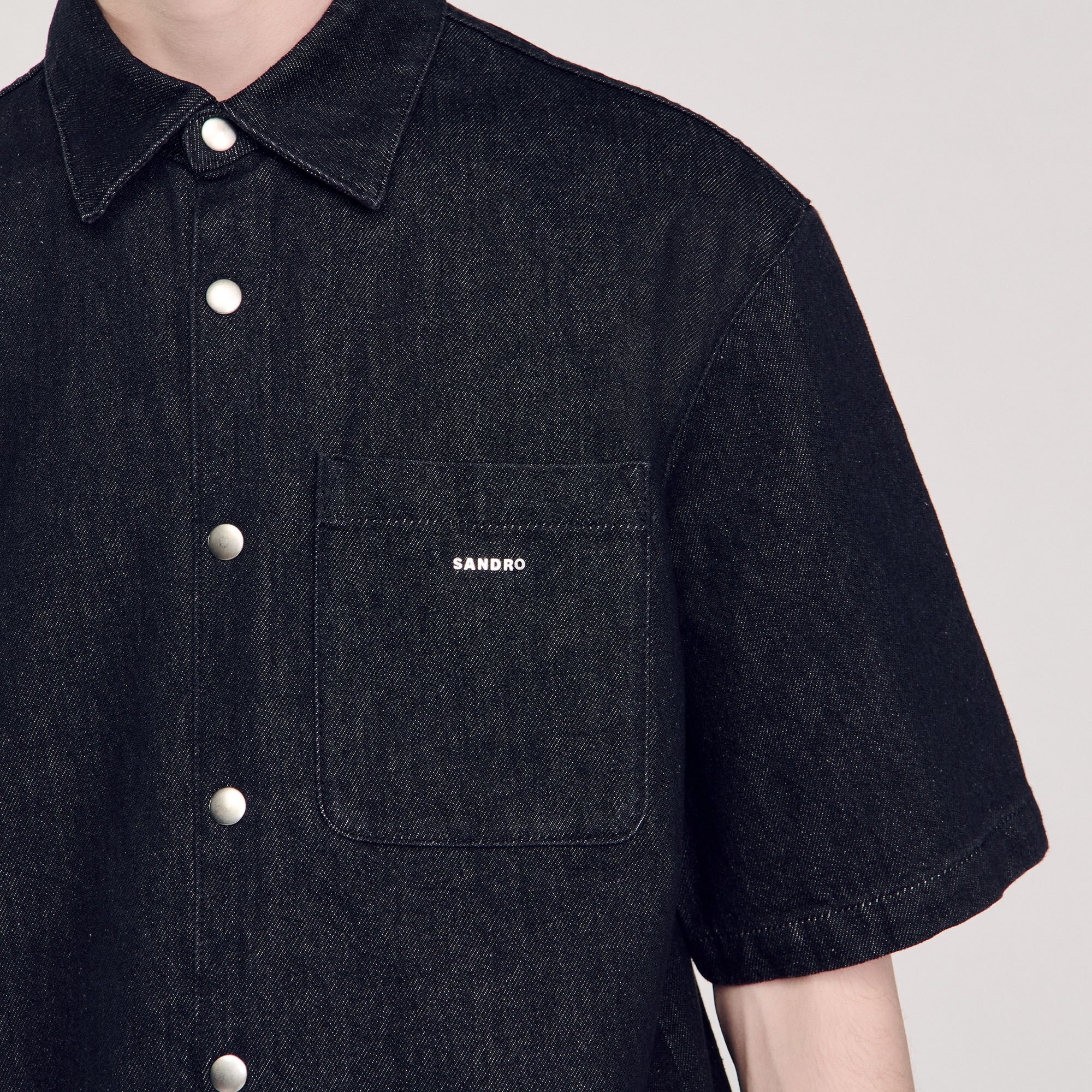 RAW DENIM SHIRT - 4