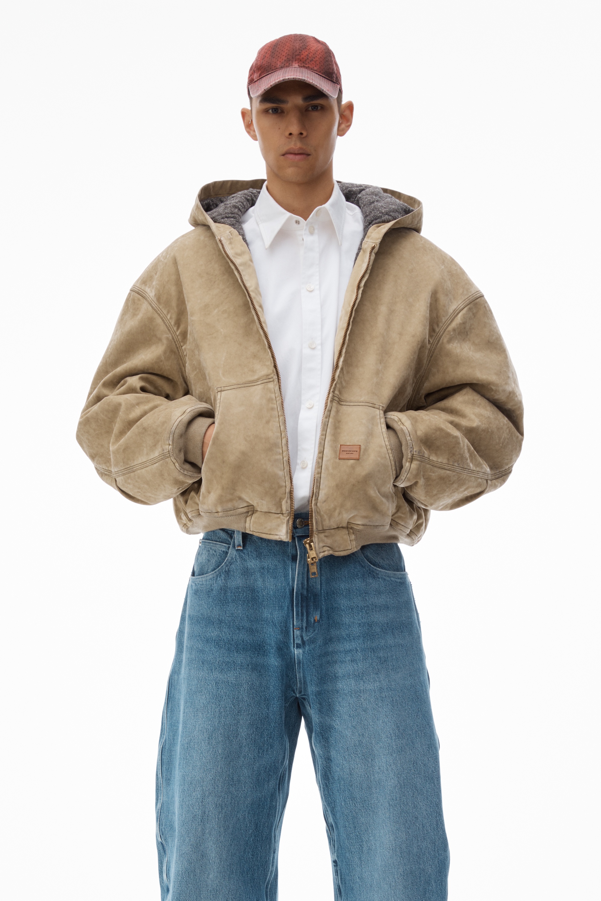 Rounded Denim Jeans with Bonded Seams - 6