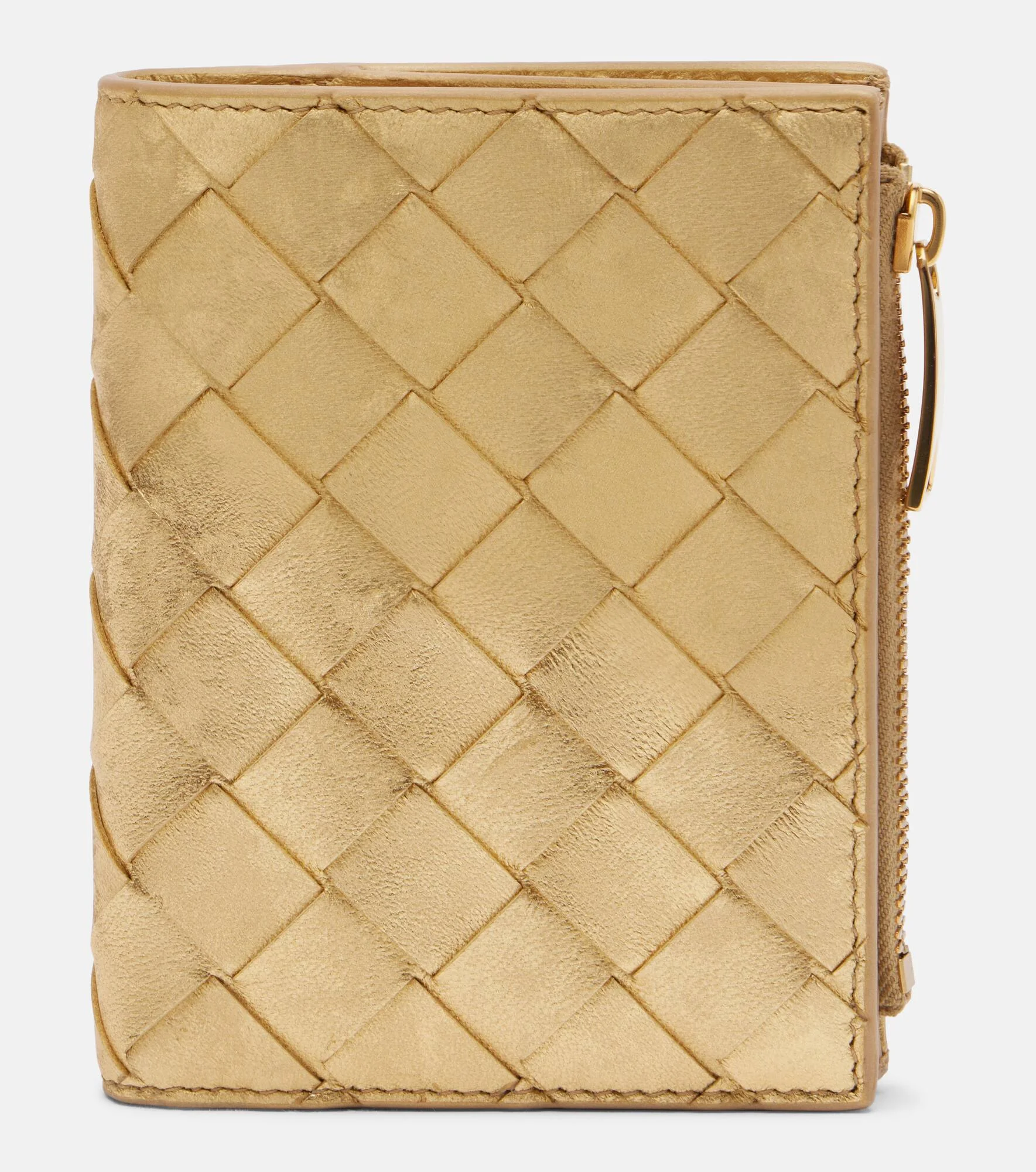 Intrecciato Small leather bifold wallet - 1