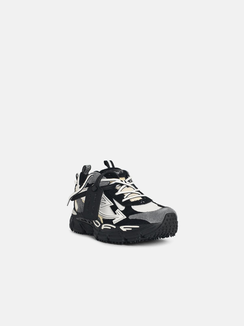 Off-White 'BE RIGHT BACK' WHITE LEATHER BLEND SNEAKERS outlook