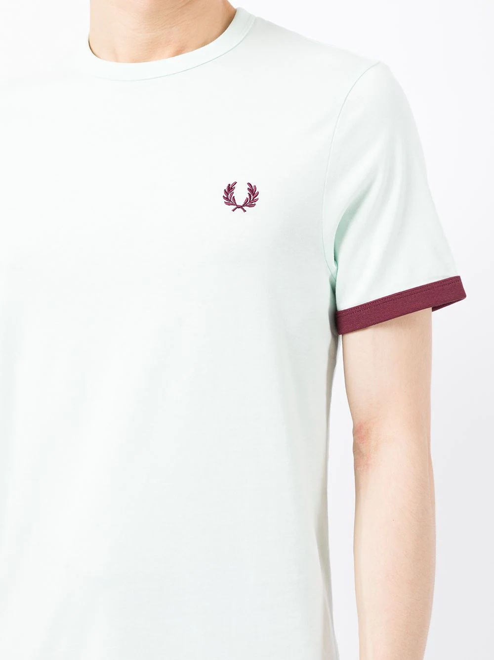 contrast-trim logo T-shirt - 5