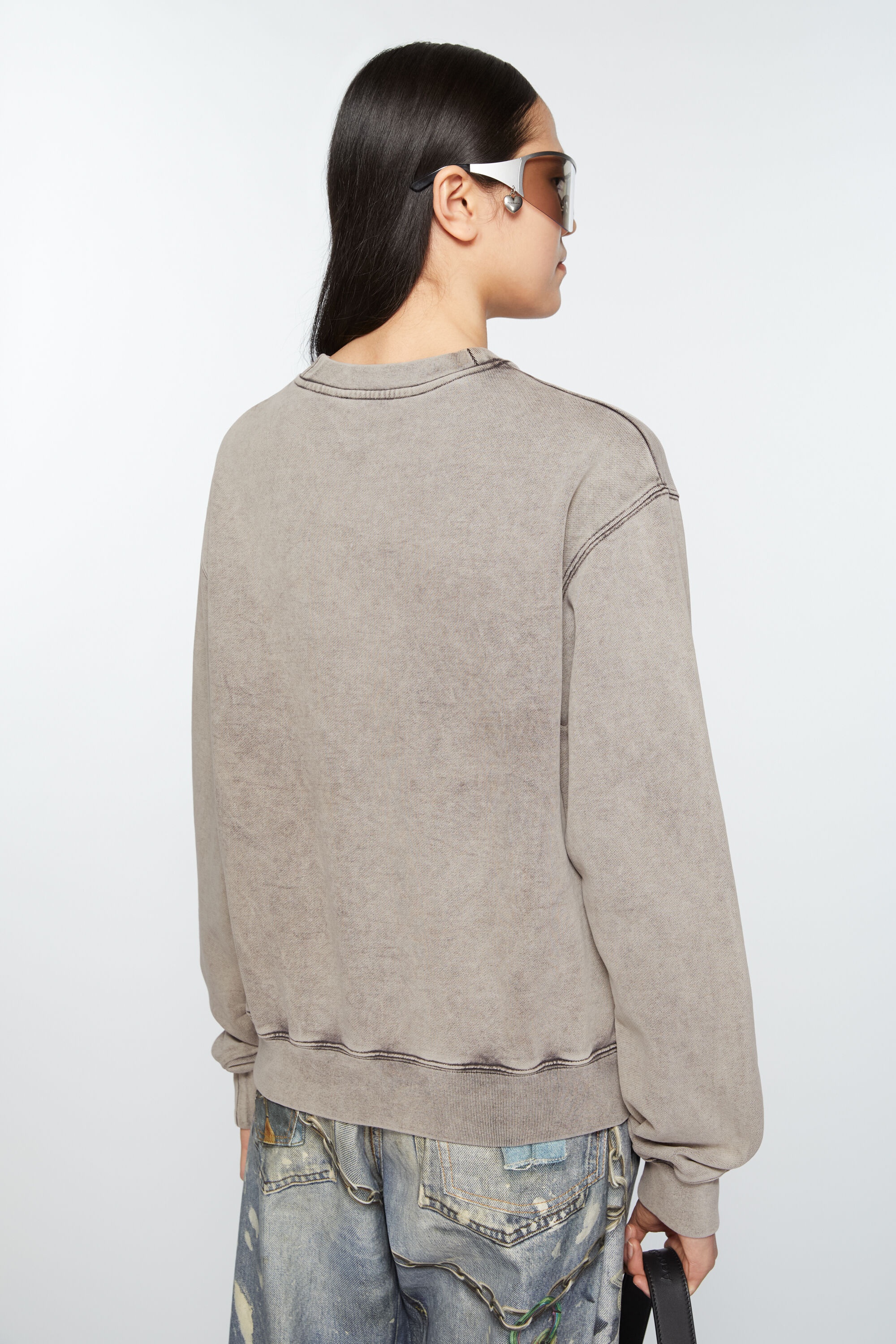 Blurred logo sweater - Faded Grey - 2