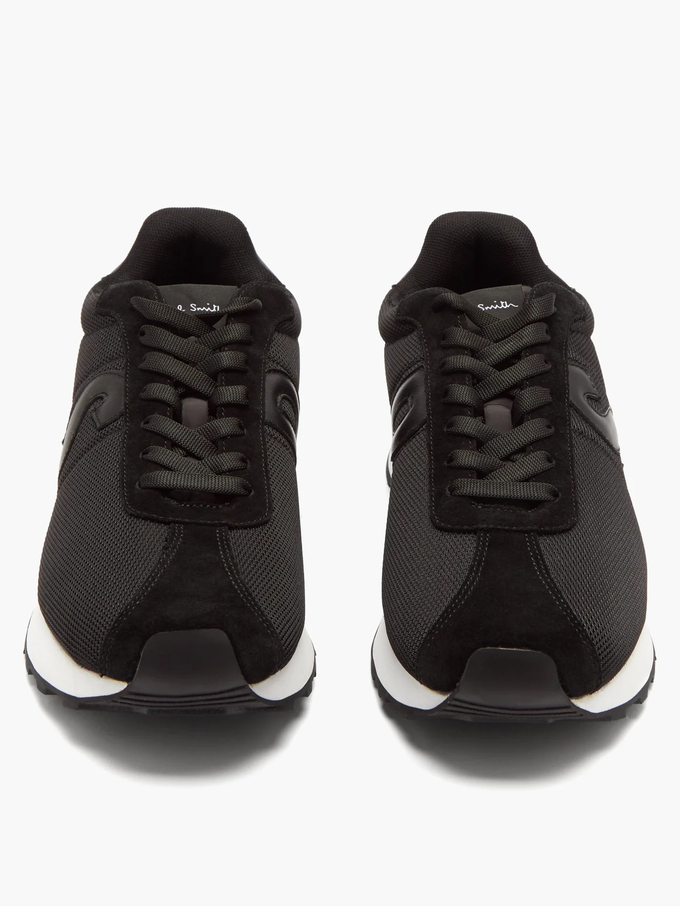 Seventies suede-trimmed technical-fabric trainers - 5