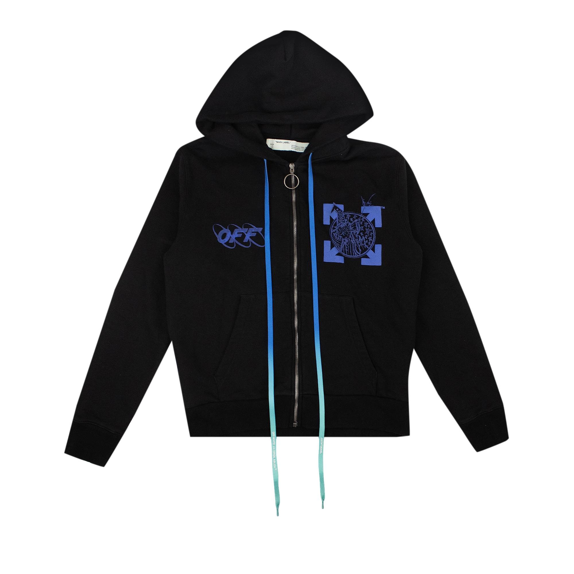 Off-White Graphic Logo Hoodie 'Black' - 1