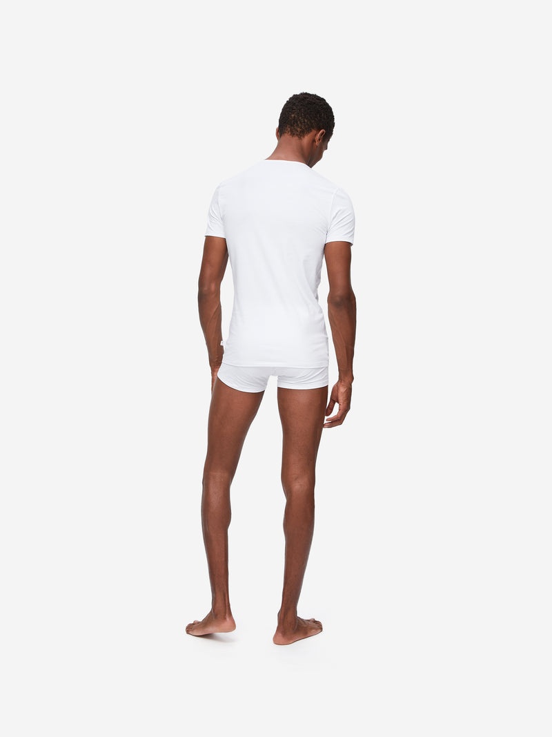 Men's Underwear T-Shirt Jack Pima Cotton Stretch White - 4