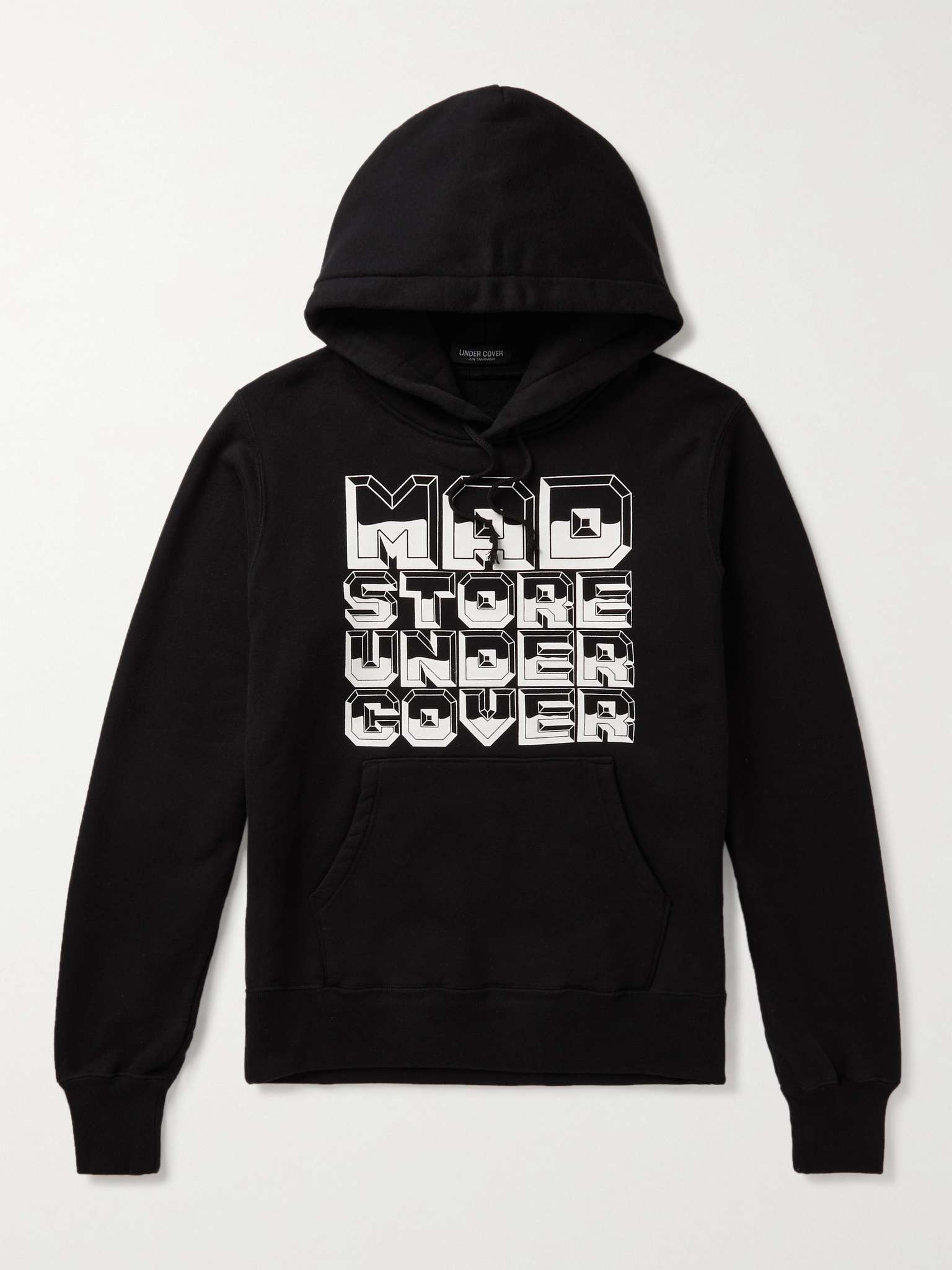 MADSTORE Printed Cotton-Jersey Hoodie - 1