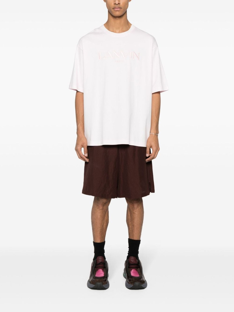 Lanvin logo-embroidered cotton T-shirt outlook