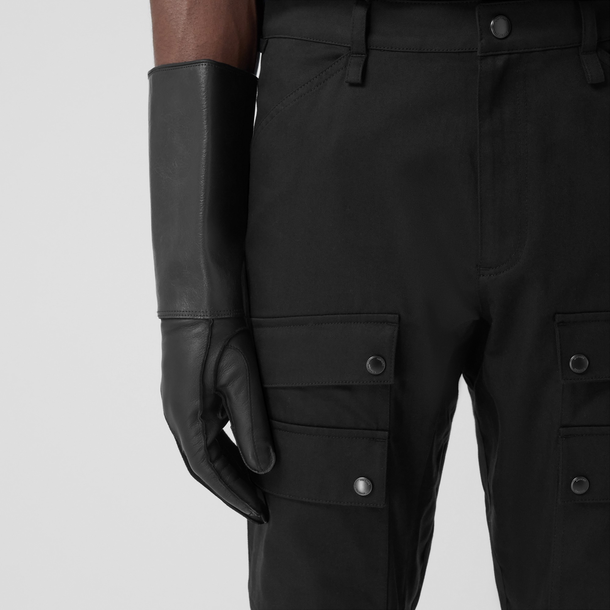 Embroidered Logo Cotton Cargo Trousers - 2