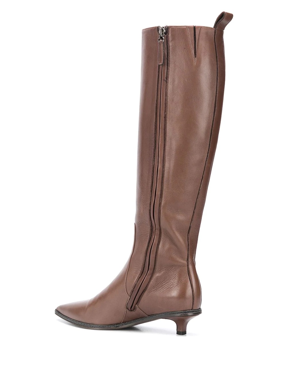 pointed toe knee-high boots - 3