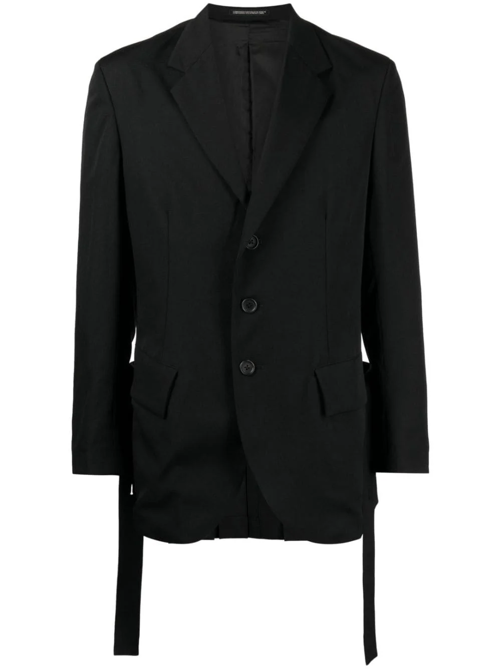 single-breasted notched wool blazer - 1