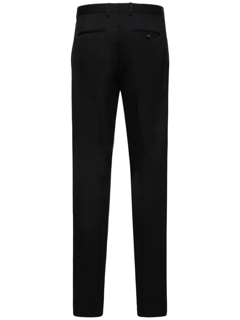 Lanvin Cigarette fit wool tuxedo pants - 513794
