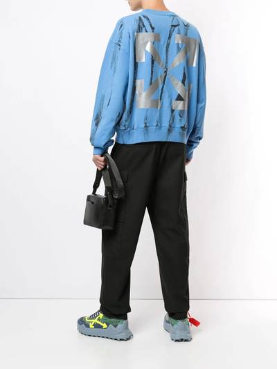 Off-White reflective Arrows tie-dye sweatshirt outlook