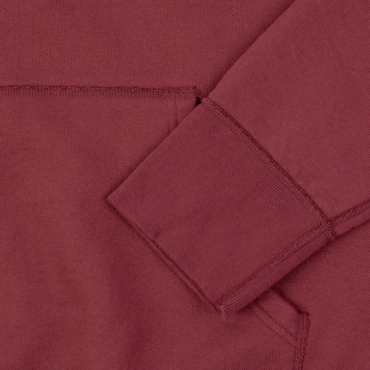 IHSW-59-BUR Printed 14oz Ultra Heavyweight Loopwheel Cotton Hoodie - Burgundy - 10