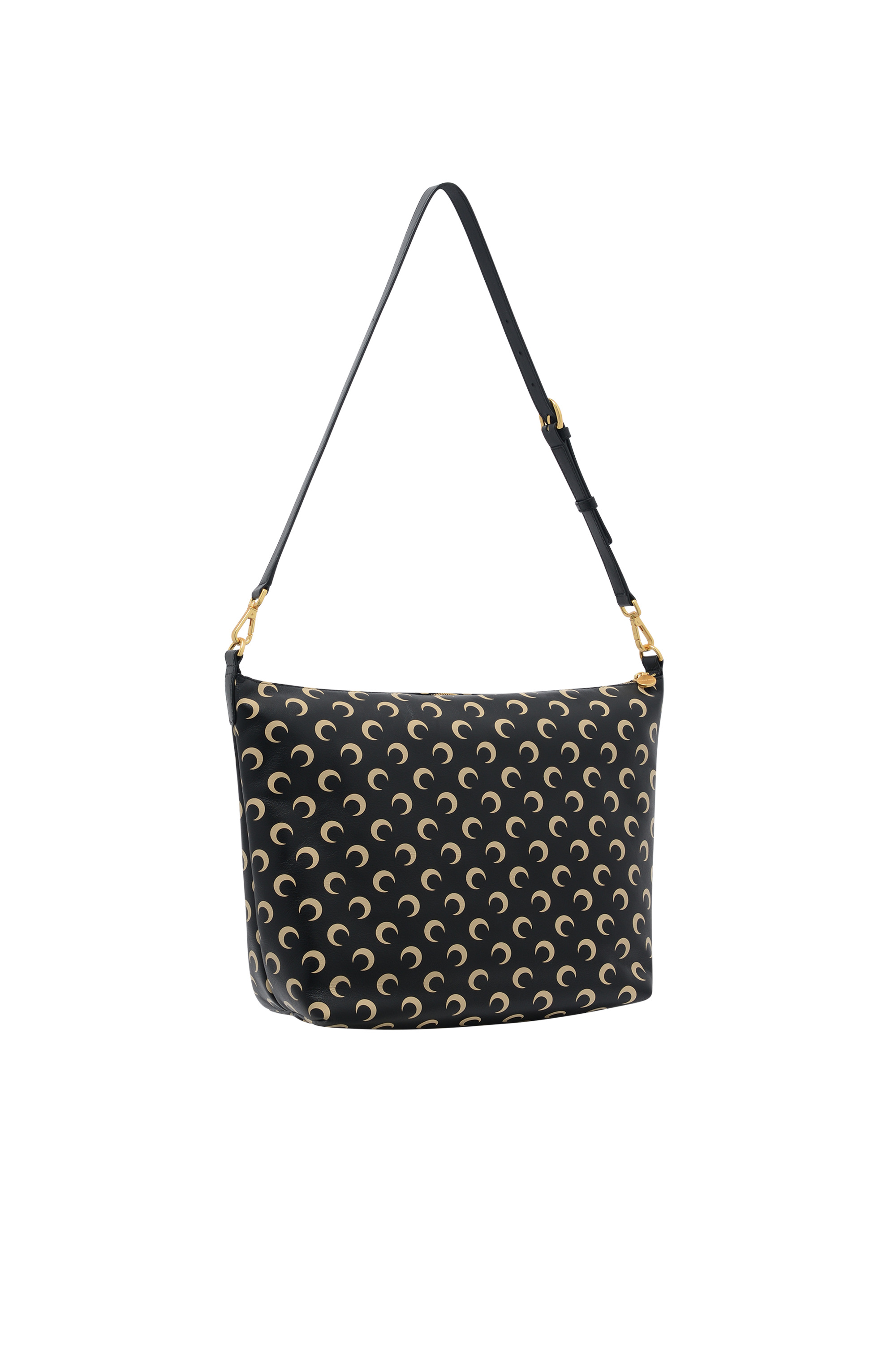 Moon Screenprint Leather Mail - 2