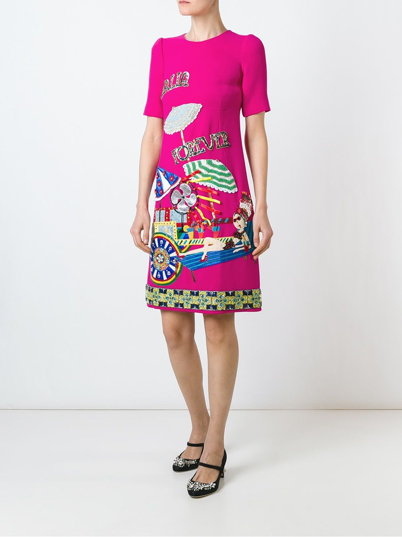 Dolce & Gabbana embellished A-line dress outlook