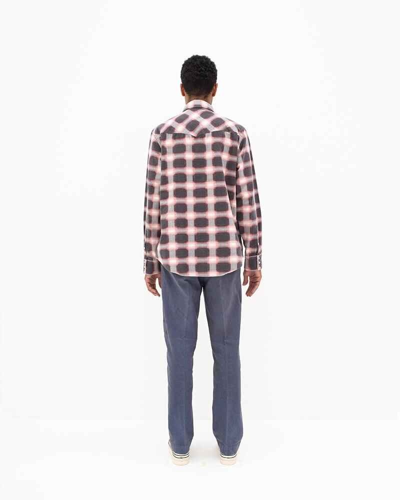 BANDITO KHADI CHECK L/S RED - 4