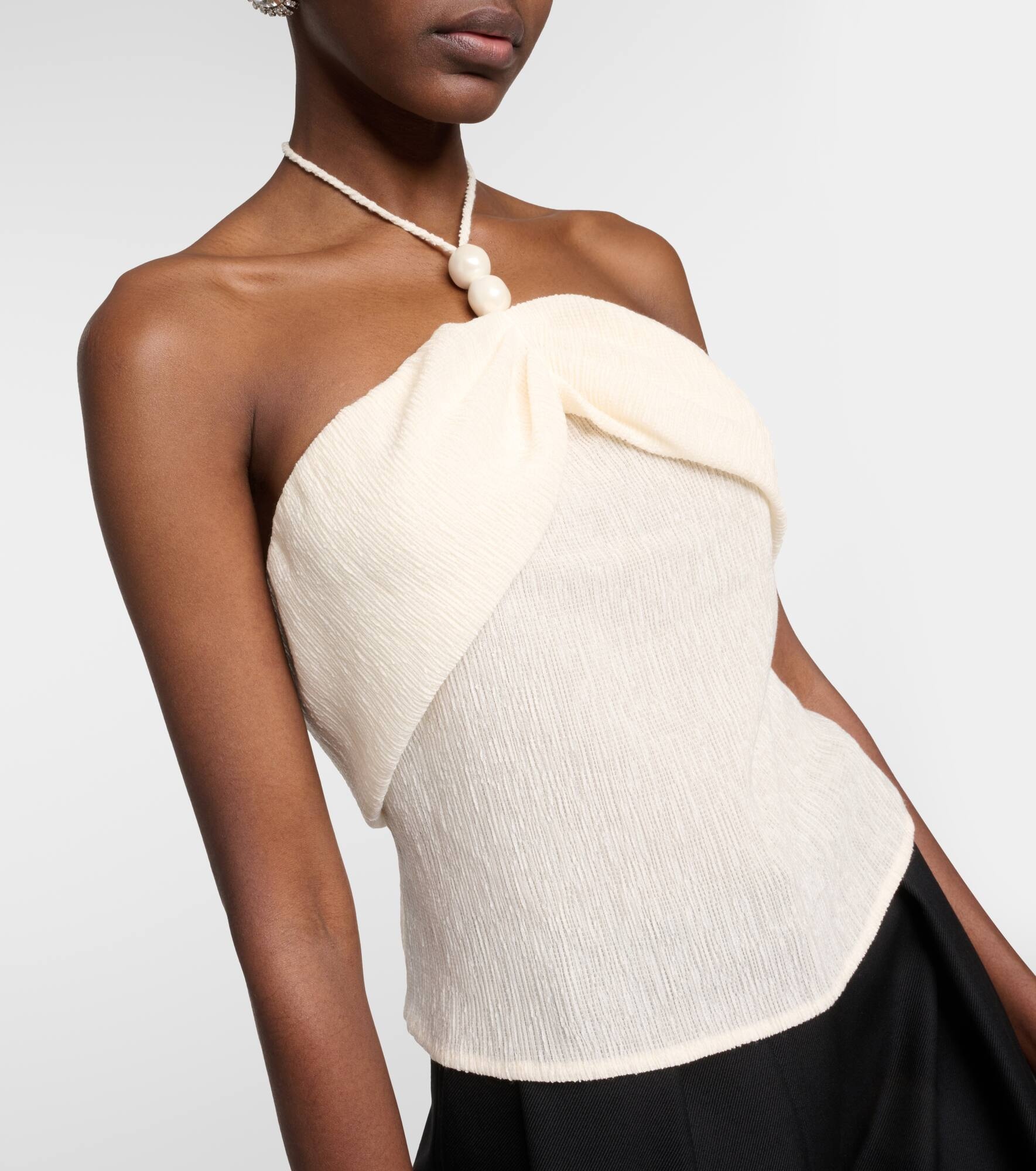 Halterneck crop top - 5