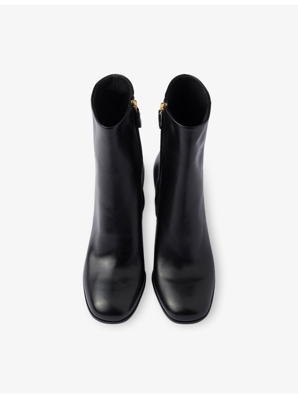 Brand-Plaque Leather Heeled Ankle Boots - 4