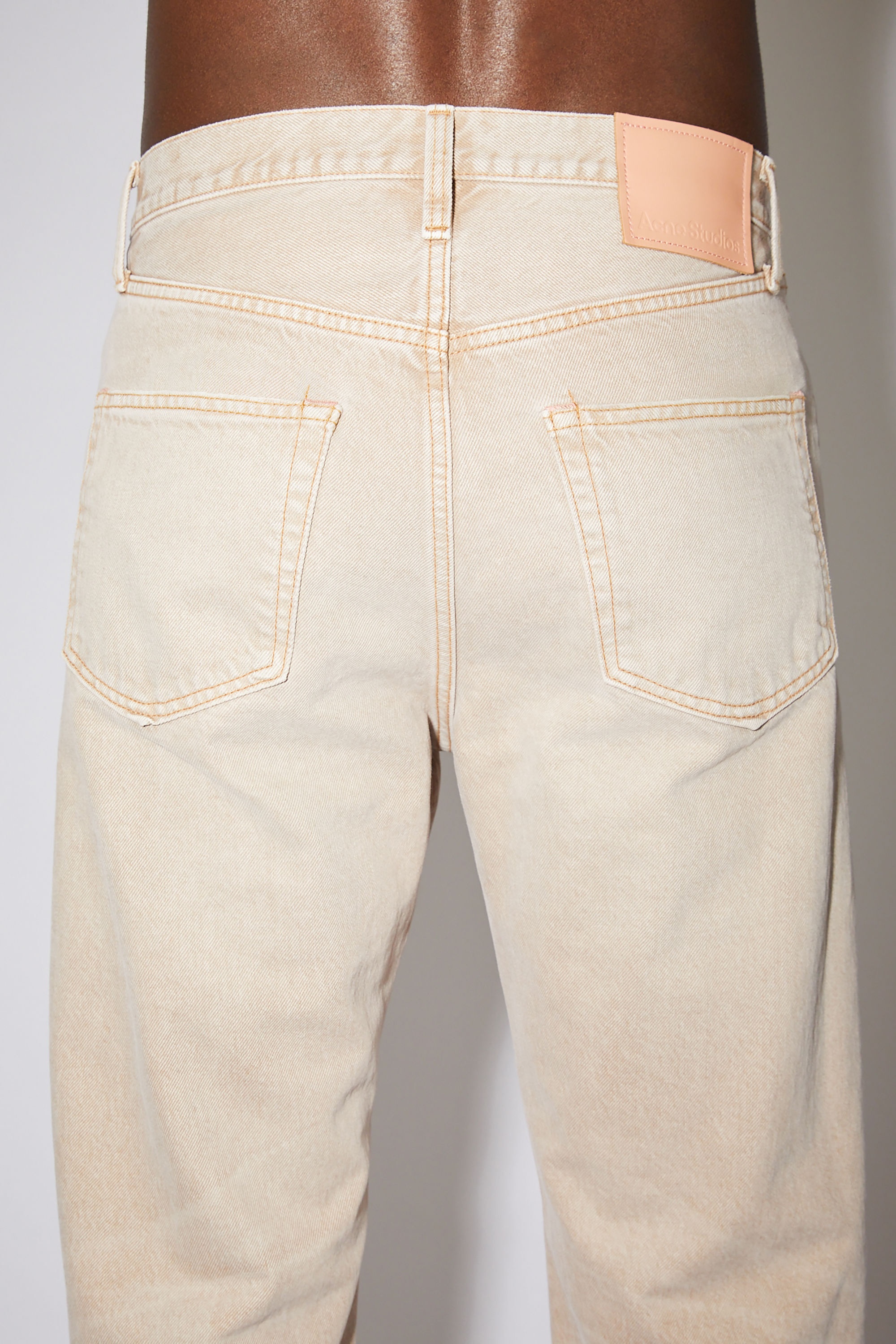 Acne Studios Loose Fit Jeans Light Beige Men's - US