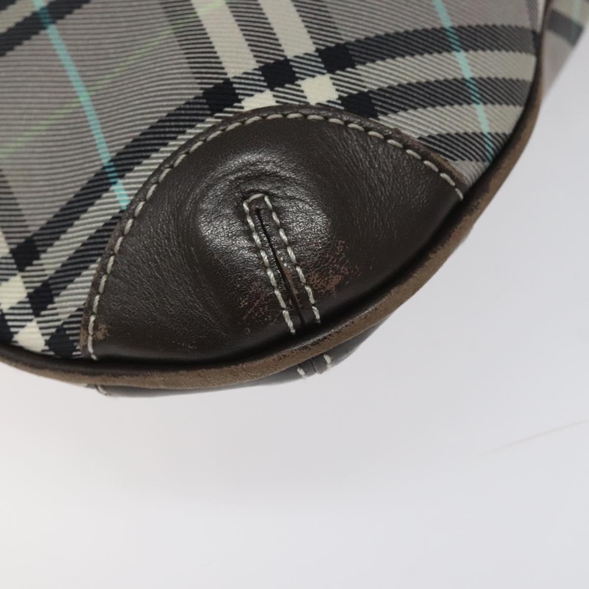 Burberry Nova Check Blue Label Shoulder Bag Nylon Gray - 9