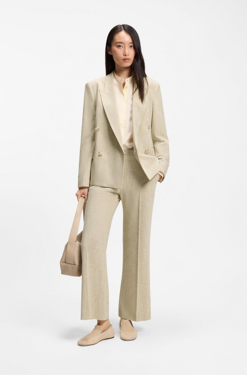 BOSS REGULAR-FIT BLAZER IN TEXTURED SLUB FABRIC outlook