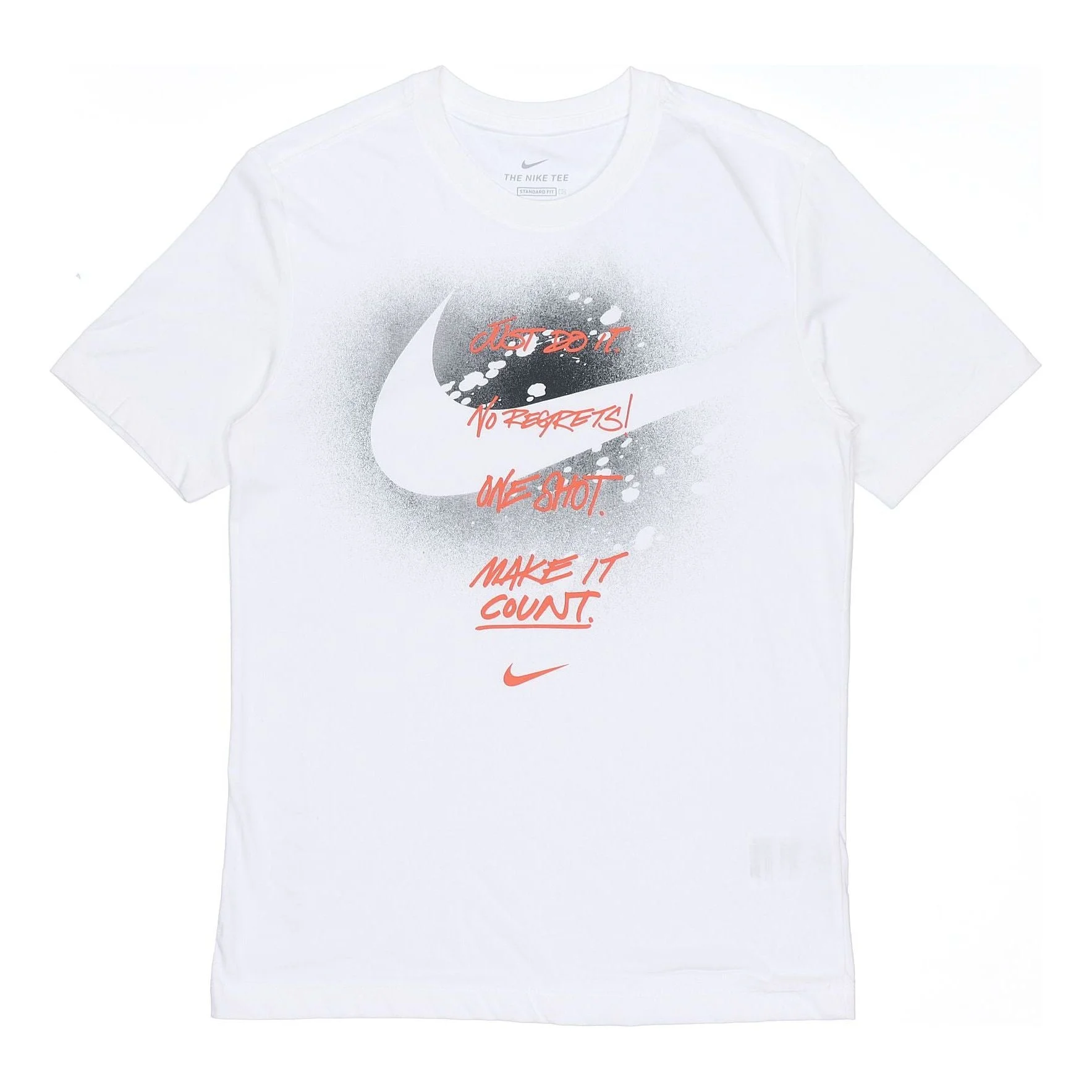 Nike M Nk 도표 Ss 티 큰 알파벳 인쇄 스포츠 짧은 소매 백색 DJ5218-100 - 1