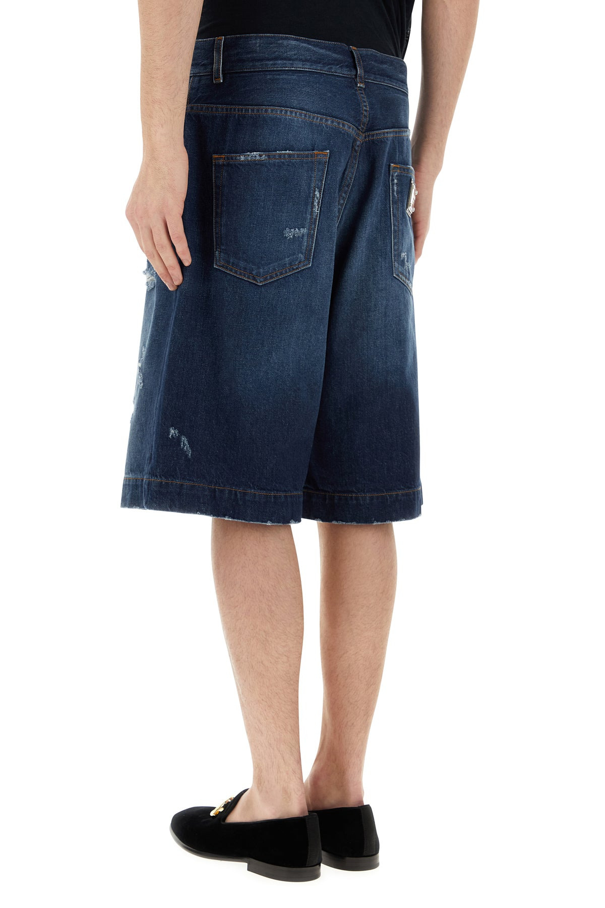 Denim bermuda shorts - 4