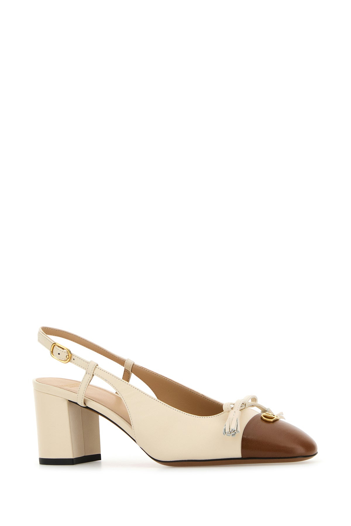 Sand leather VLogo Signature pumps - 2
