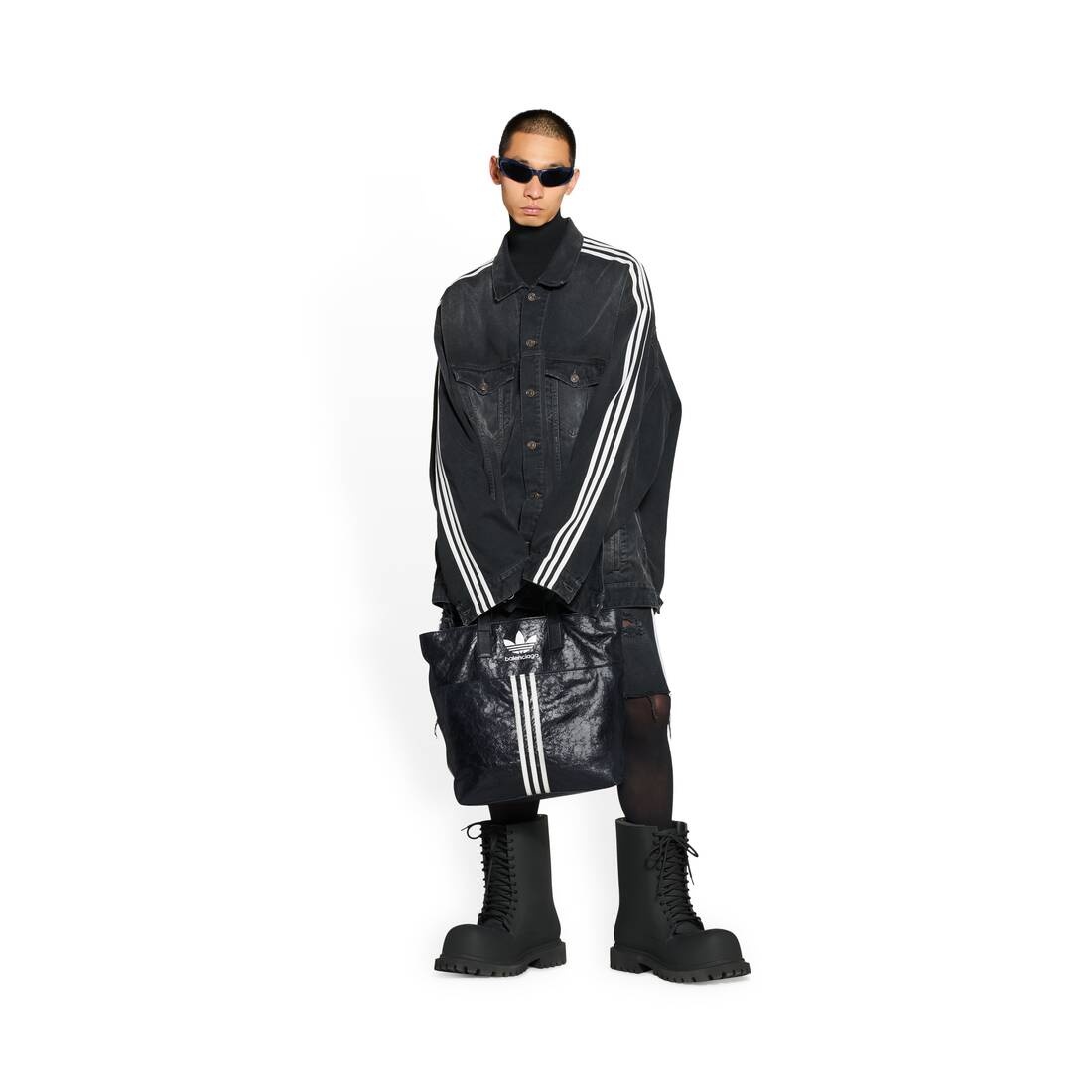 Men's Balenciaga / Adidas North-south Tote Bag in Black - 4