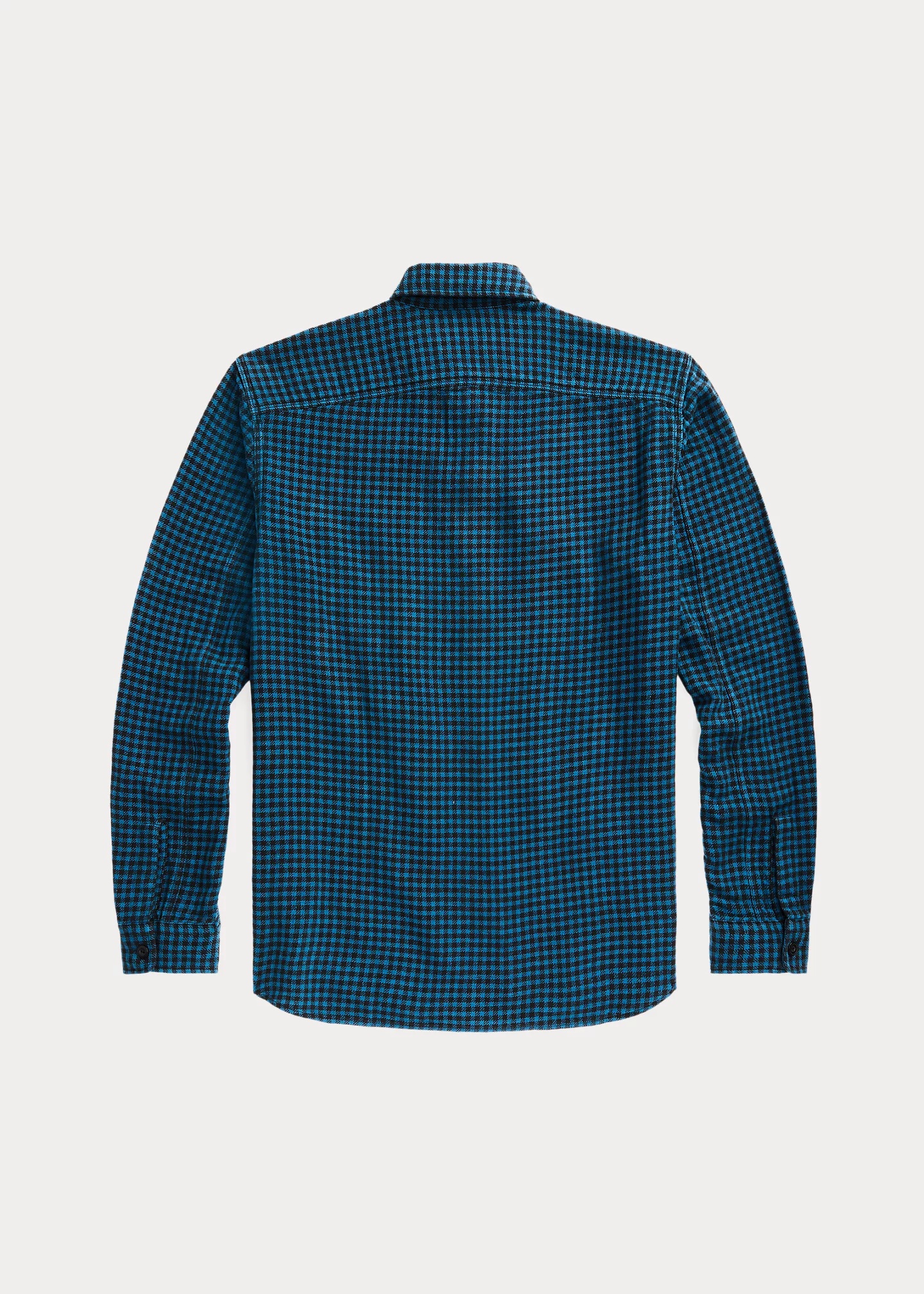 Checked Indigo Cotton-Linen Workshirt - 2