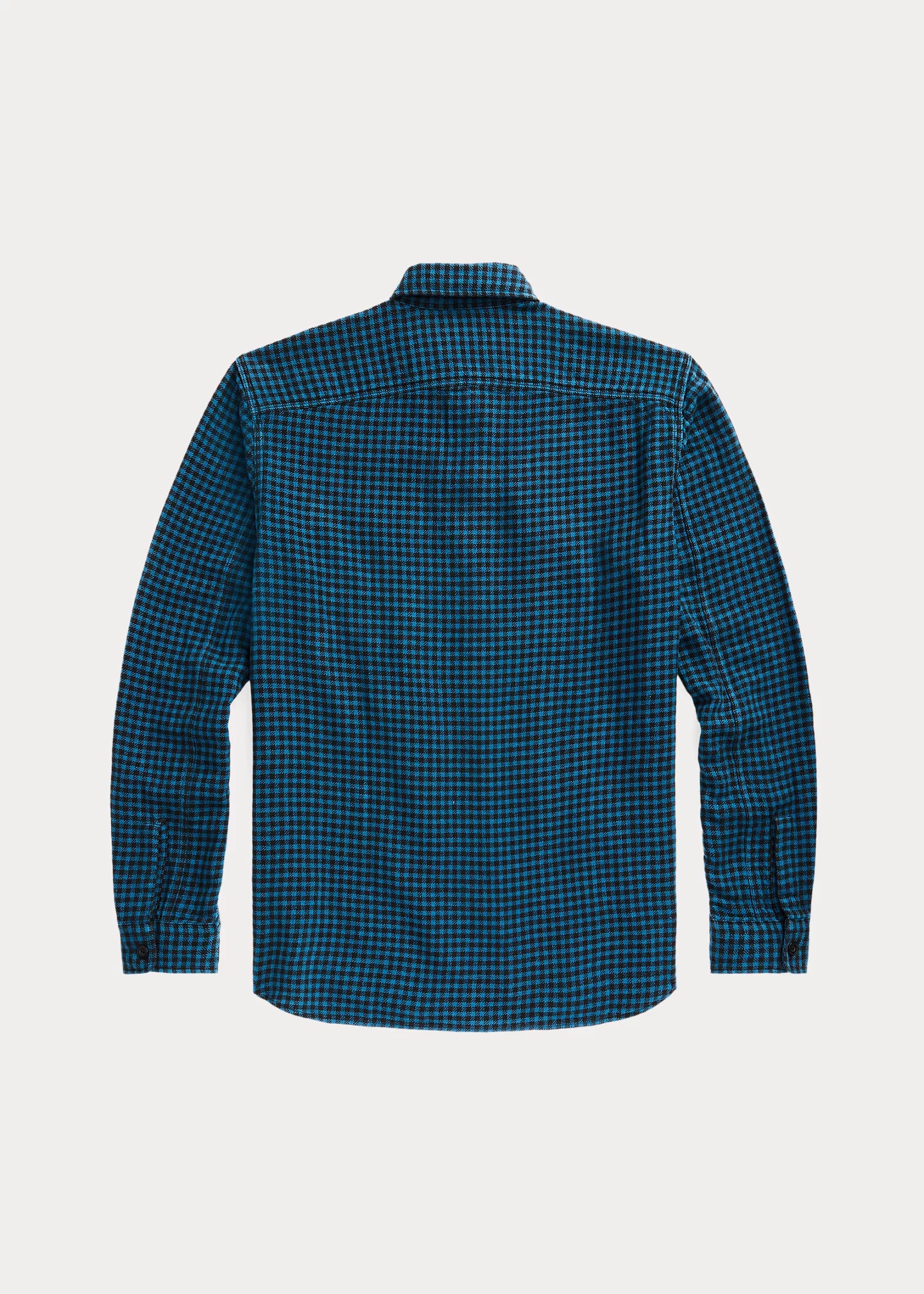 RRL by Ralph Lauren Checked Indigo Cotton-Linen Workshirt | REVERSIBLE