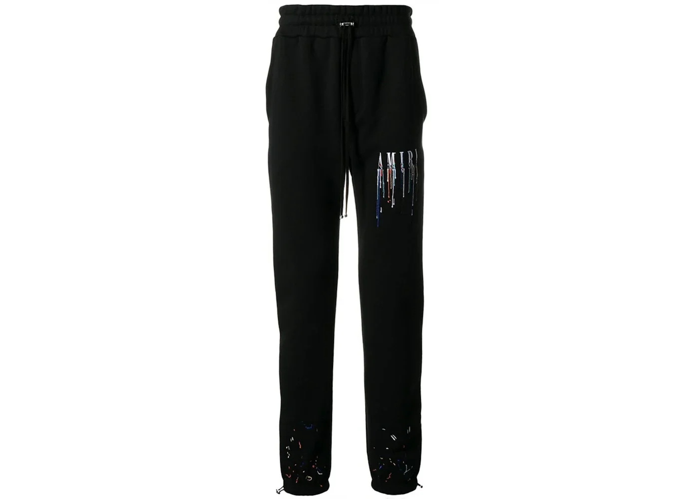 AMIRI Core Logo Paint Drip Sweatpants Black - 1