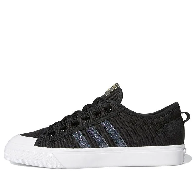 (WMNS) adidas originals Nizza Black/Blue FX9004 - 1