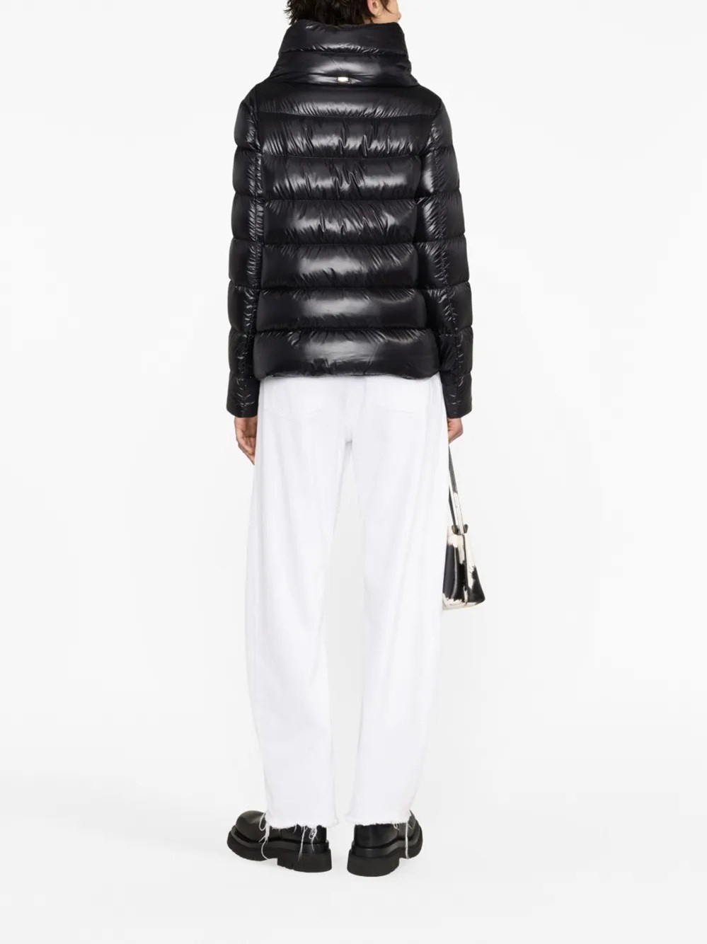 HIGH NECK COLLAR PUFF COAT - 3