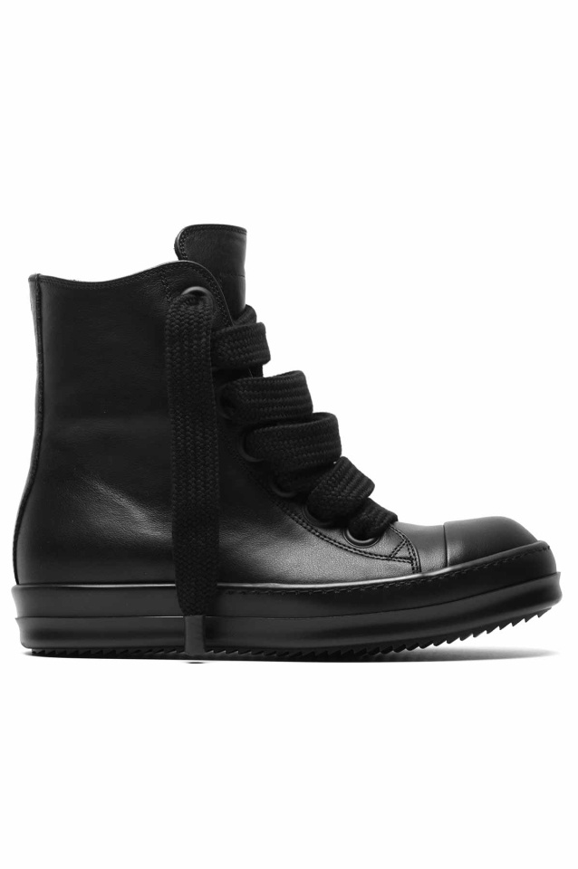 【RICK OWENS】ブラック Jumbo Laced Geobasket スニーカー Rick Owens Black Jumbo Laced Geobasket Sneakers Rick Owens