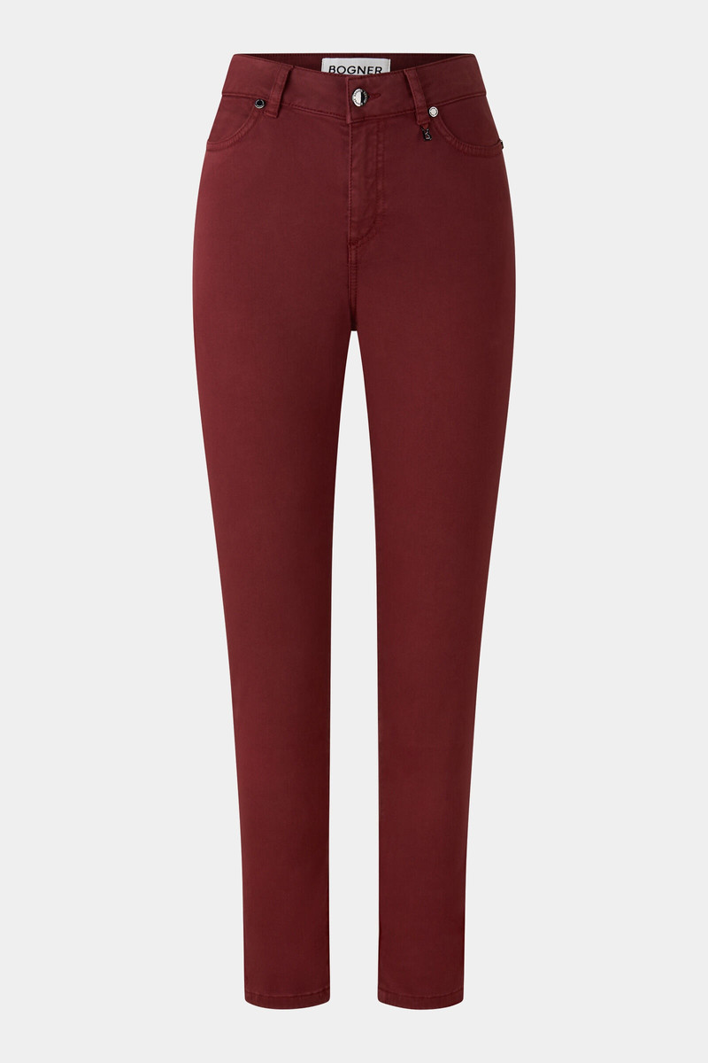 7/8 pants Julie in Wine red 1