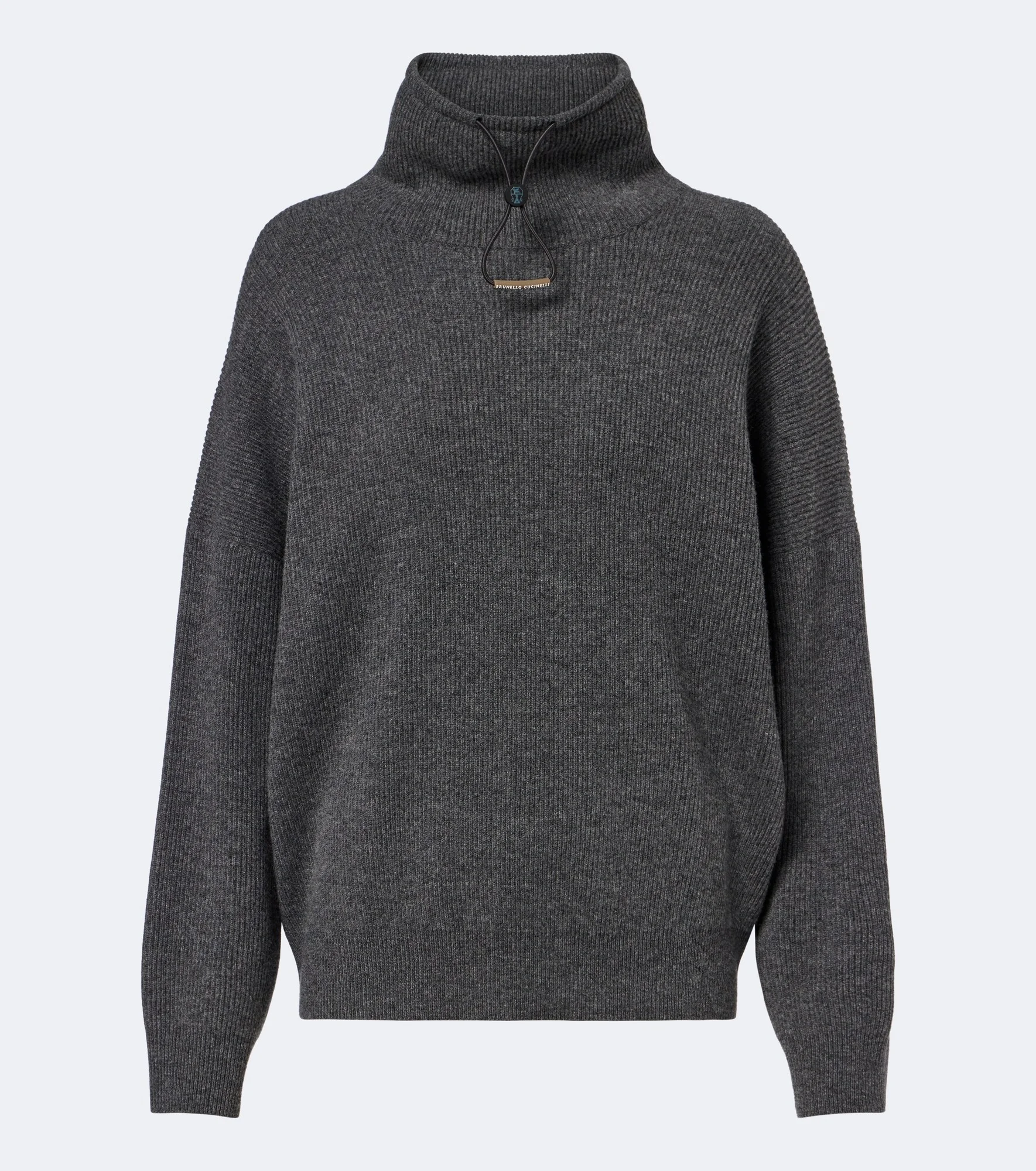 Wool, silk, and cashmere turtleneck sweater - 1