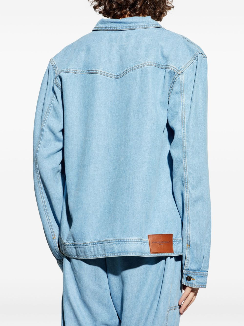 patch-pocket denim jacket - 4