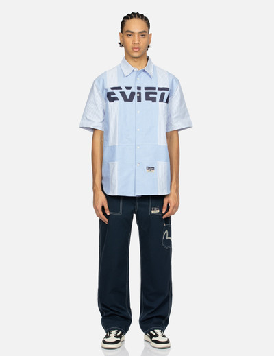 EVISU SEAGULL EMBROIDERY WITH CONTRASTING STITCH STRAIGHT FIT CARGO PANTS outlook