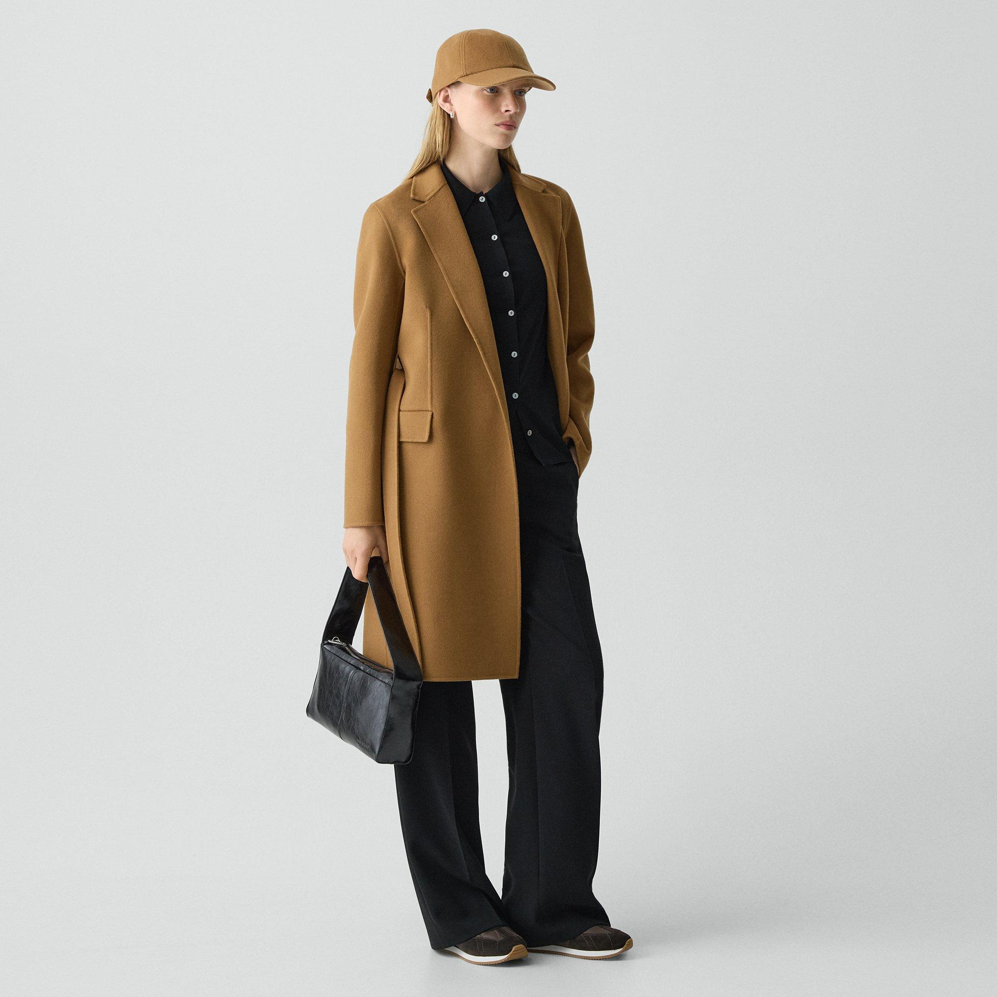 Belted Coat in Double-Face Wool-Cashmere - 3