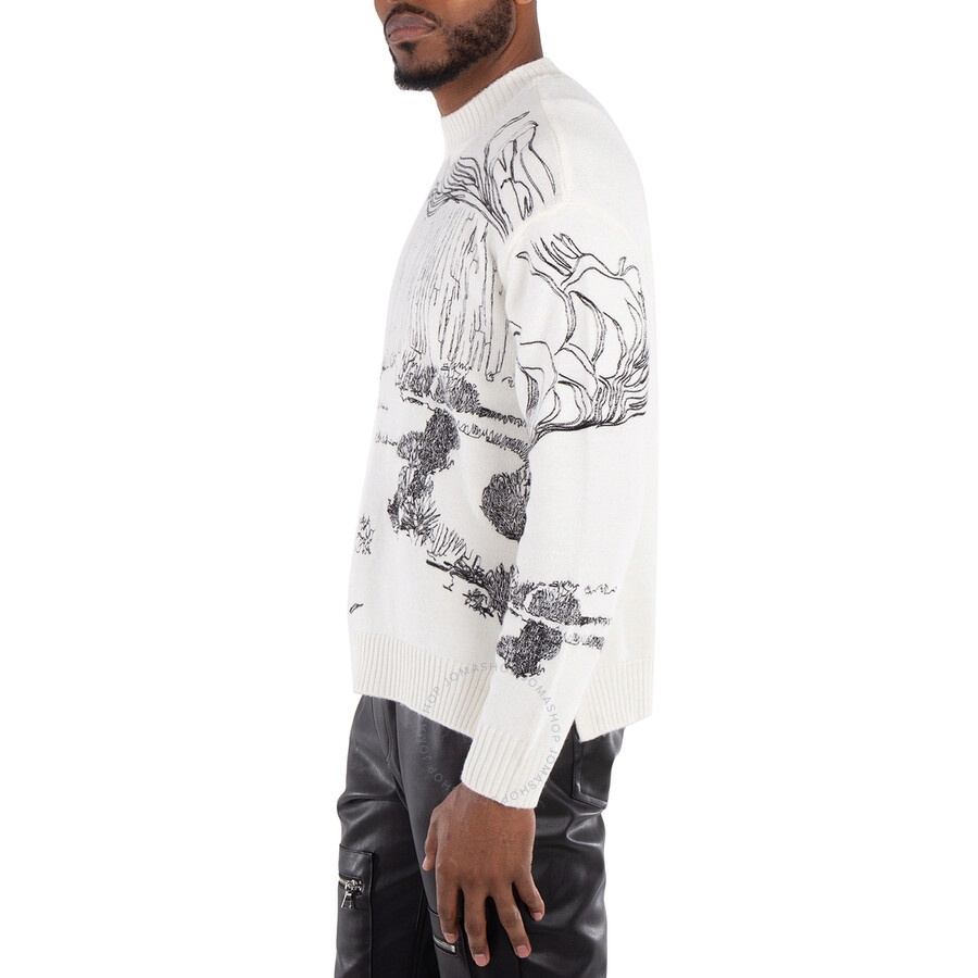 Emporio Armani Nature Embroidery Alpaca-Blend Sweater - 4