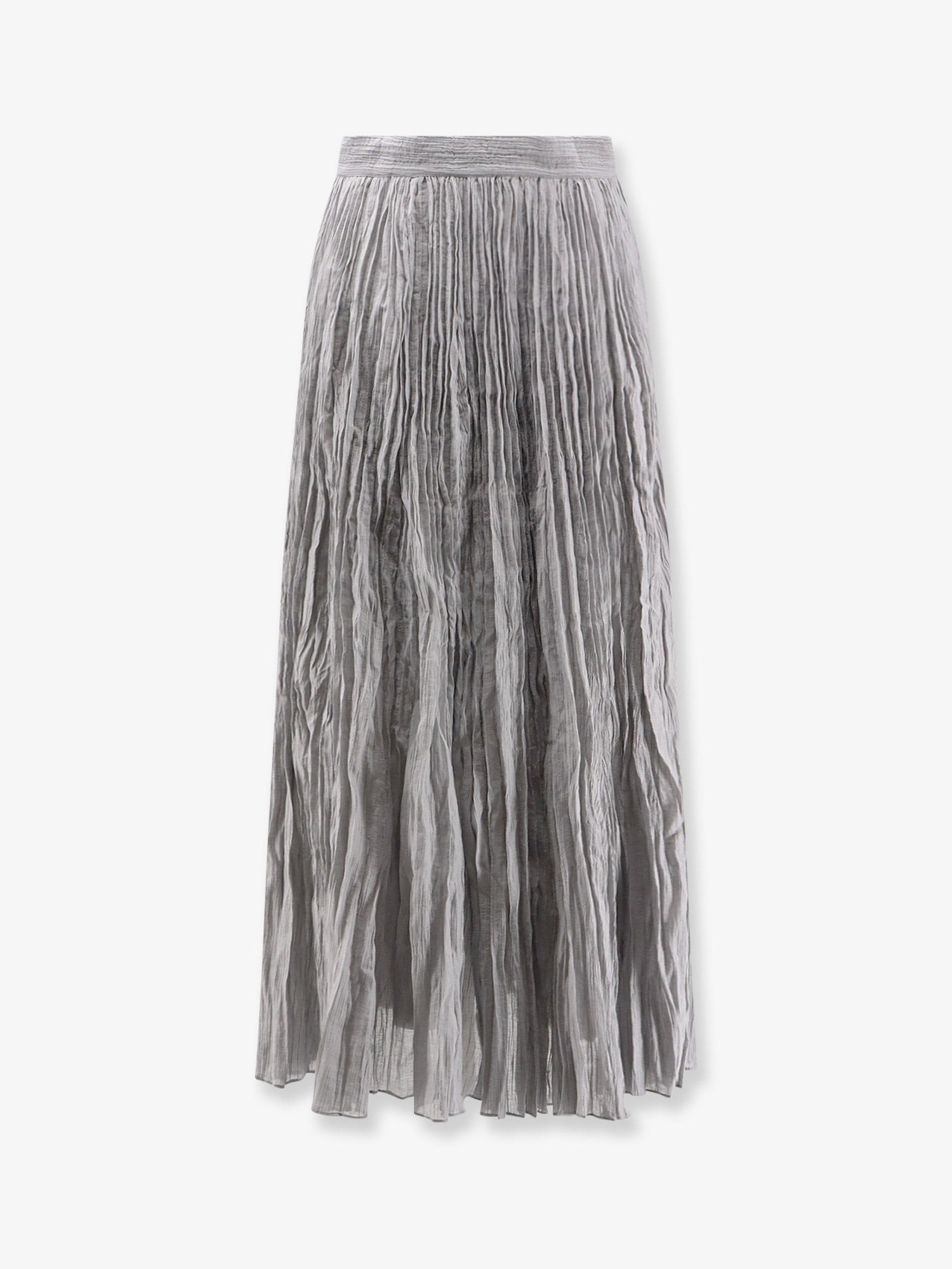Toteme Women Crinkled Plisse Cotton Skirt - 1