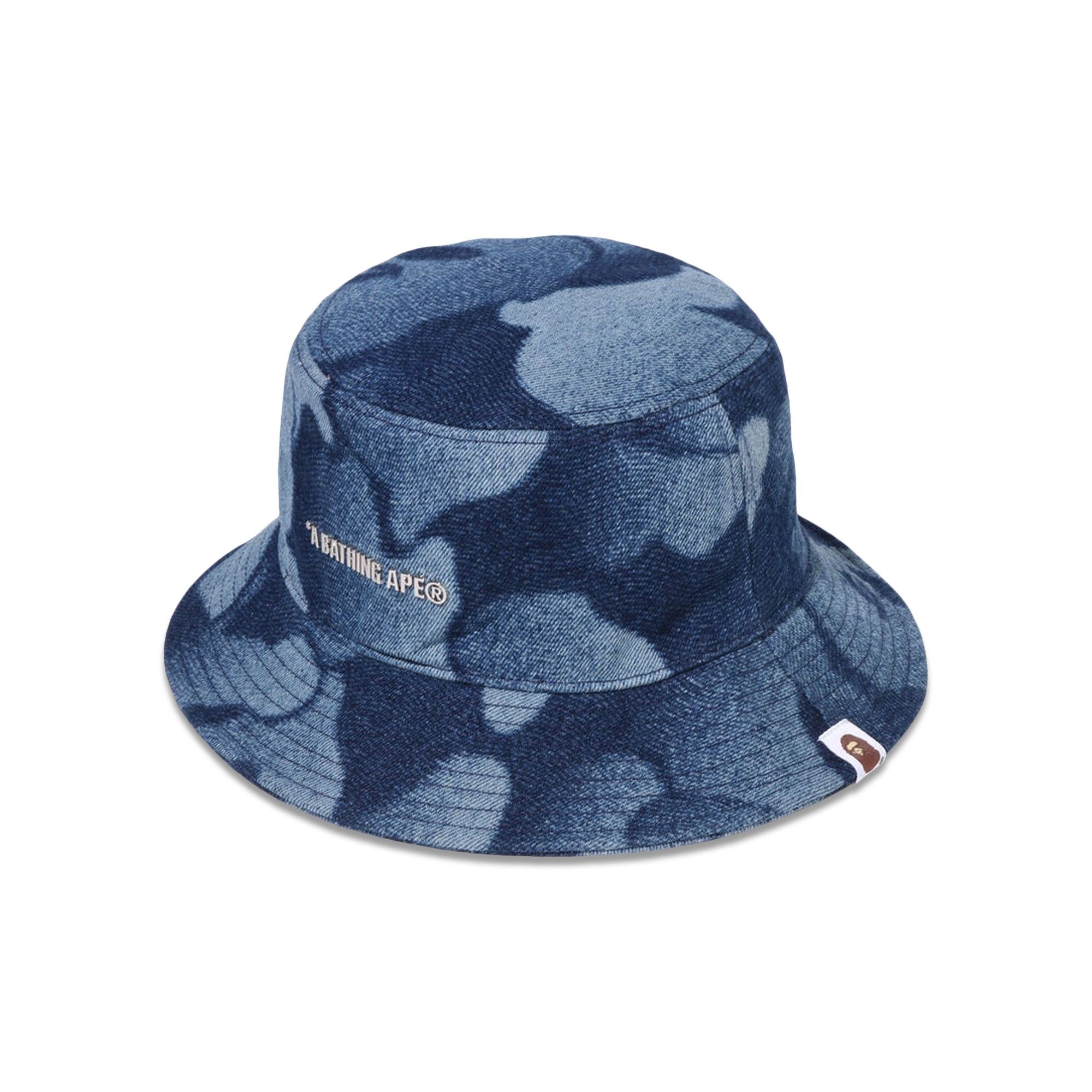 BAPE Rainbow Jacquard Metal Logo Pin Bucket Hat 'Multicolor' - 1