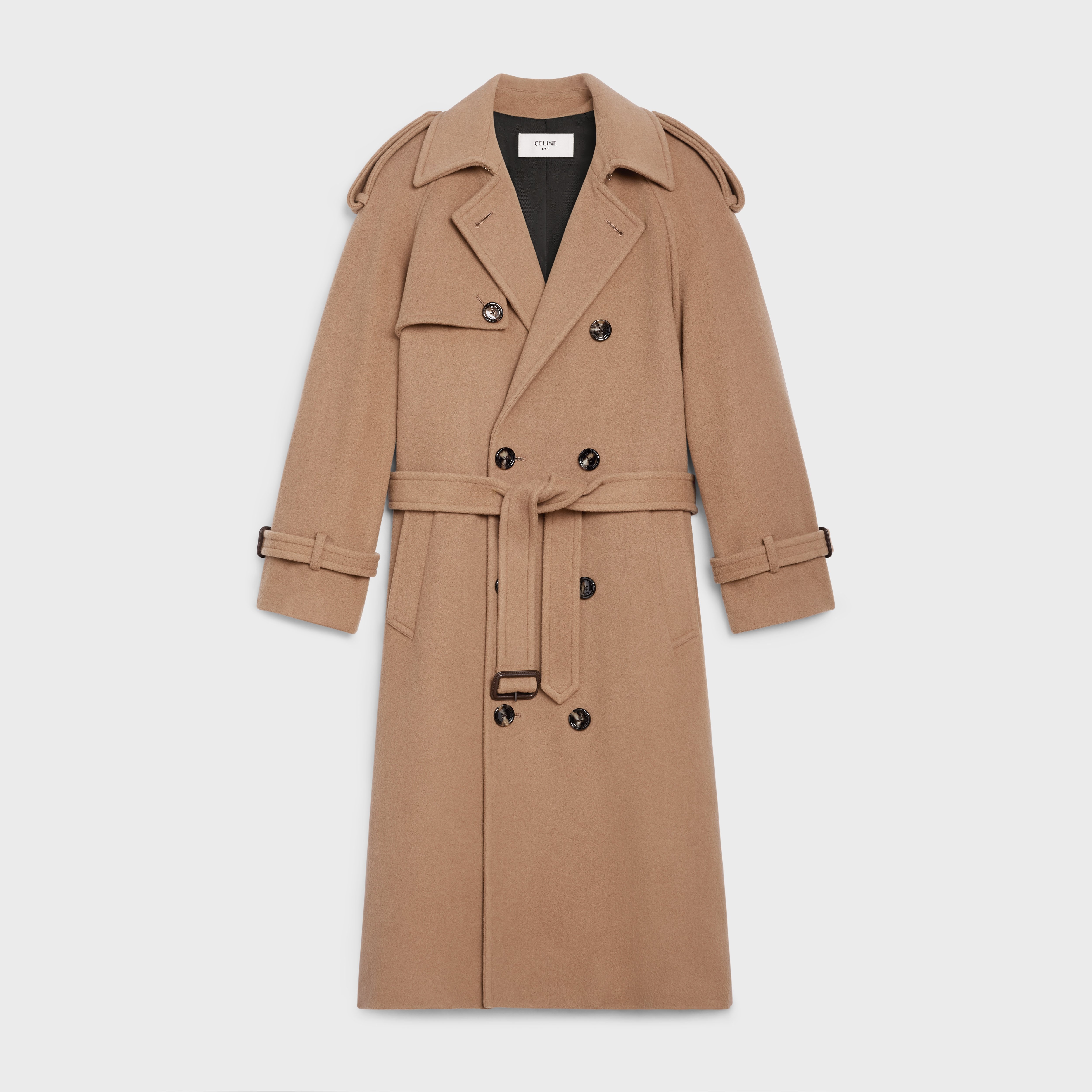 OVERSIZED TRENCH COAT IN WOOL CLOTH - 1