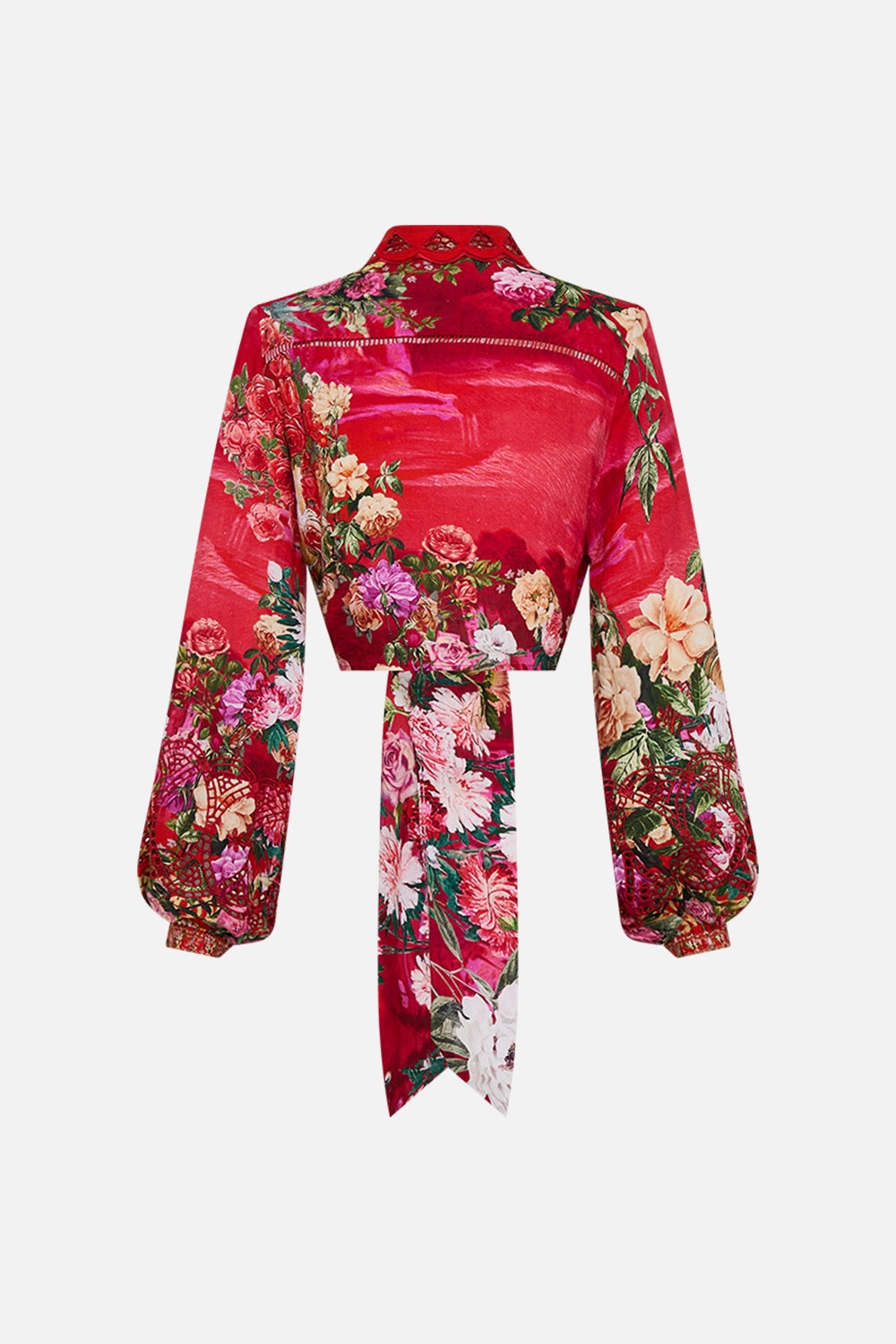 CROPPED WRAP SHIRT - 7