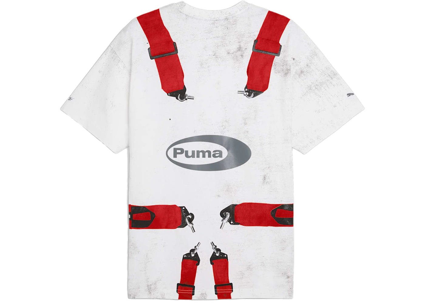 Puma x A$AP Rocky Seatbelt Tee White/Rosso Corsa - 2
