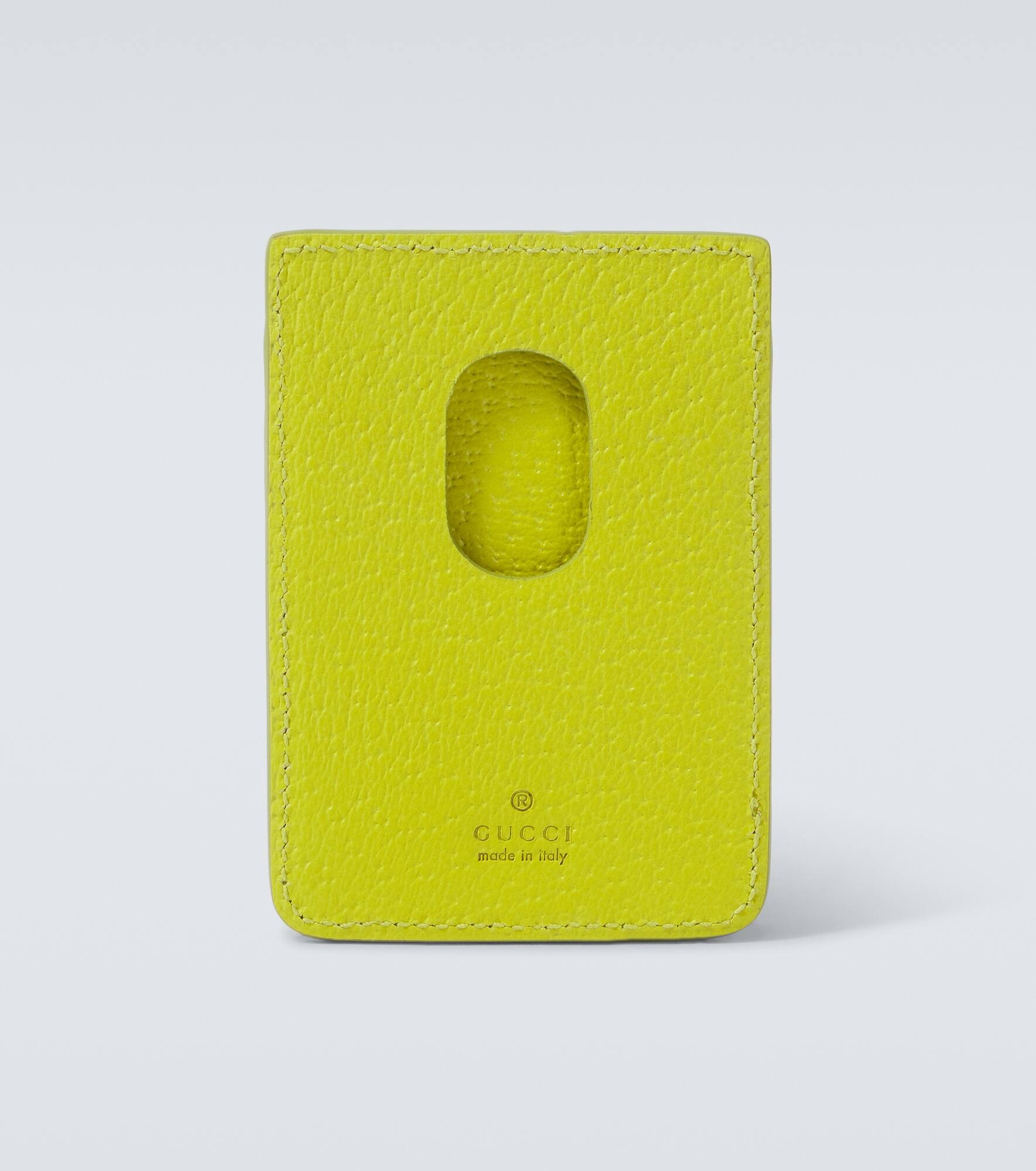 GG Canvas and leather card holder - 2